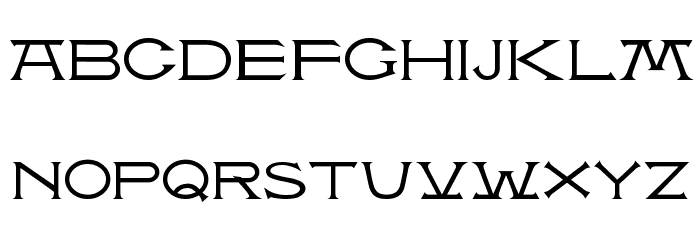 Atlantis MF Font LOWERCASE