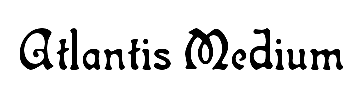 Atlantis Medium Font