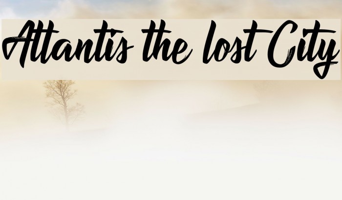 Atlantis the lost City Font examples