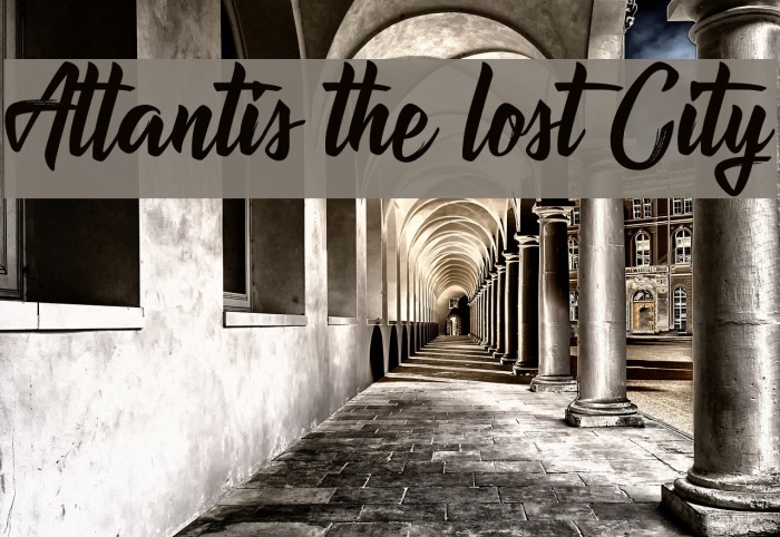 Atlantis the lost City Font examples