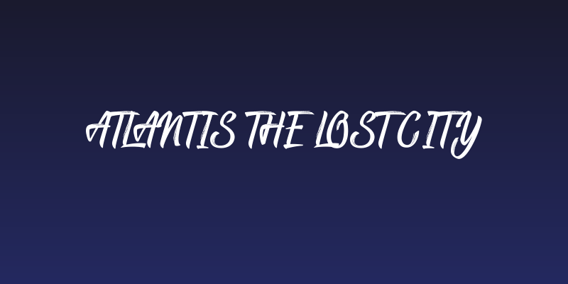 Atlantis the lost City Social Header