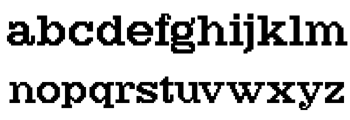 AtlantisHeadBold Font LOWERCASE