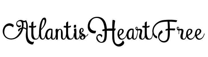 AtlantisHeartFree Schriftart