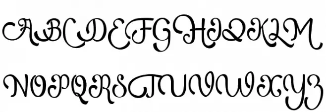 AtlantisHeartFree خط أحرف كبيرة