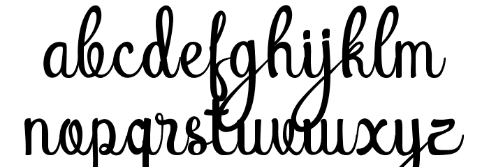 AtlantisHeartFree Font LOWERCASE