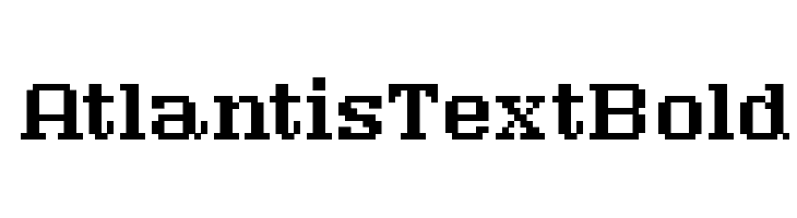 AtlantisTextBold Font