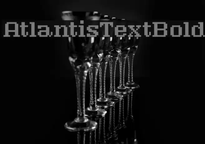 AtlantisTextBold Font examples