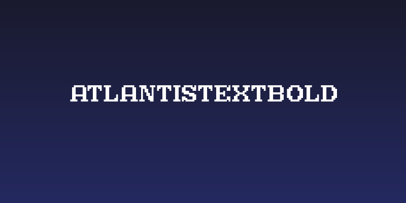 AtlantisTextBold Social Header