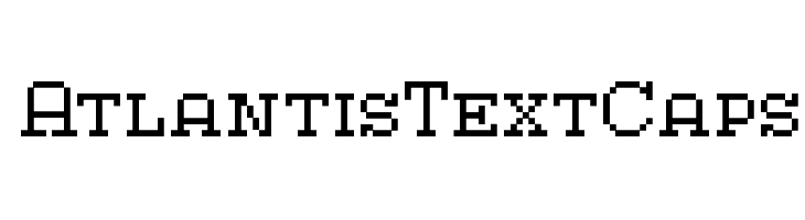 AtlantisTextCaps  フリーフォントのダウンロード
