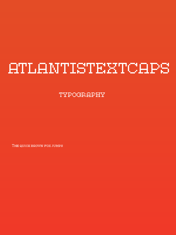 AtlantisTextCaps Poster