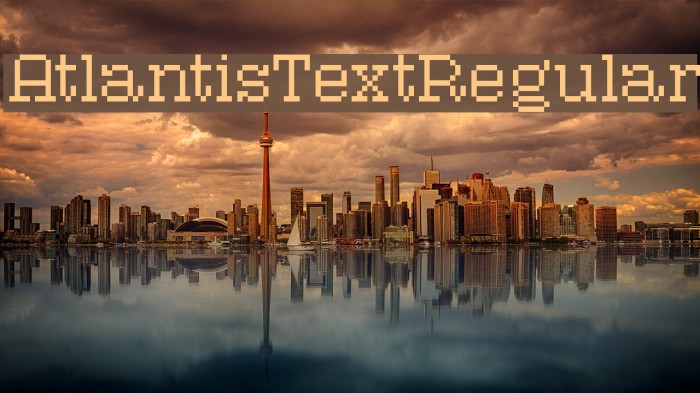 AtlantisTextRegular Example 3
