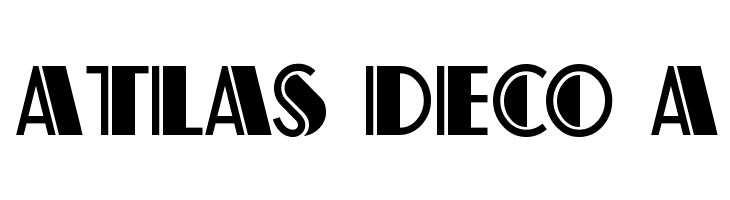 Atlas Deco A  免费字体下载
