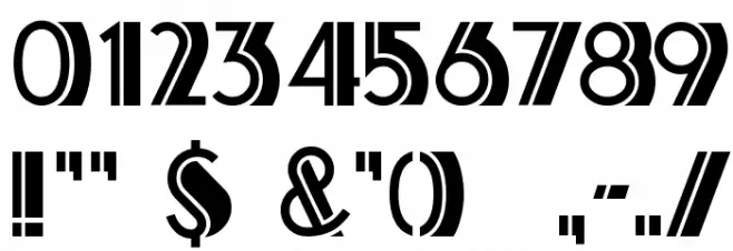 Atlas Deco A Font OTHER CHARS