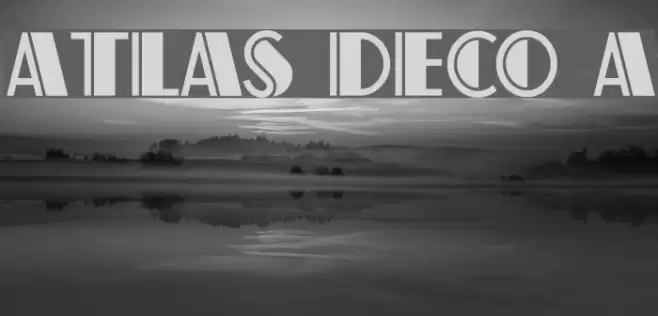 Atlas Deco A Font examples