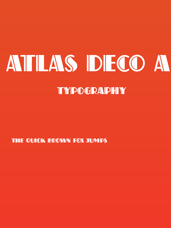 Atlas Deco A Poster