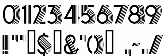 Atlas Deco B Font OTHER CHARS