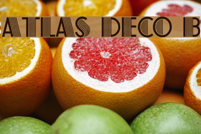 Atlas Deco B Font examples