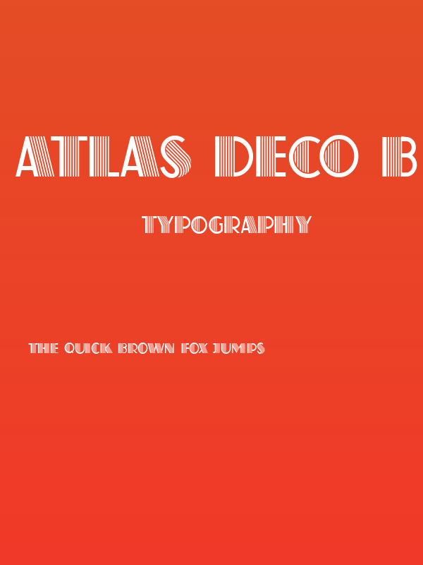 Atlas Deco B Poster