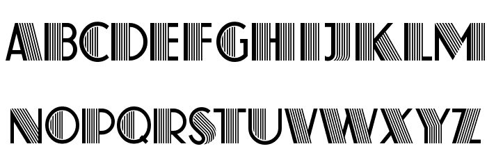 Atlas Deco B Font LOWERCASE