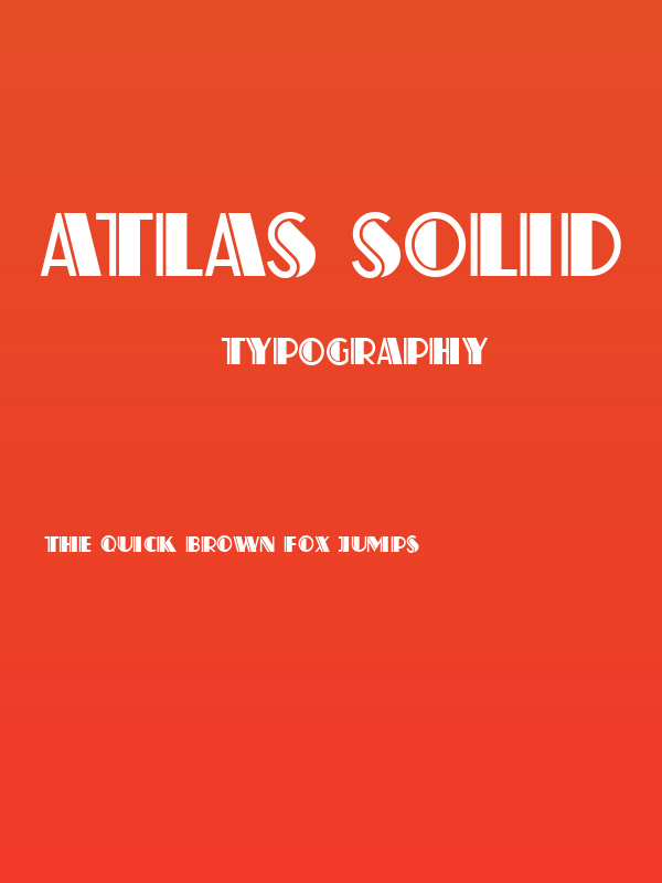 Atlas Solid Poster