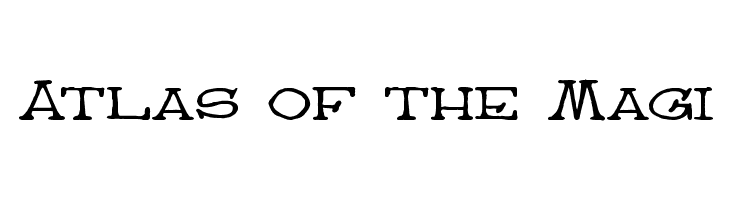 Atlas of the Magi  フリーフォントのダウンロード