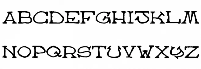 Atlas of the Magi Schriftart Groß