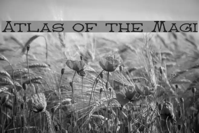 Atlas of the Magi Schriftart examples