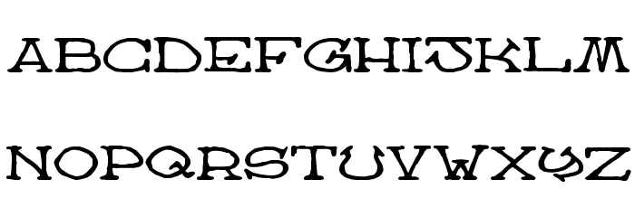 Atlas of the Magi Font LOWERCASE