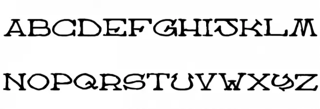 Atlas of the Magi Schriftart Kleinbuchstaben