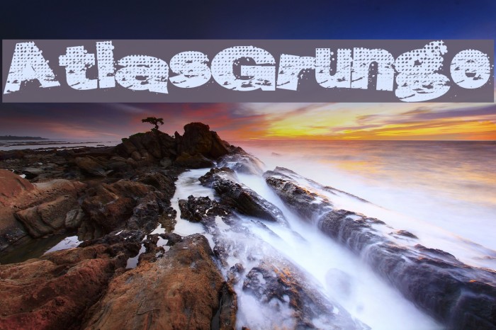 AtlasGrunge Font examples
