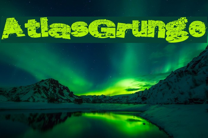 AtlasGrunge Font examples