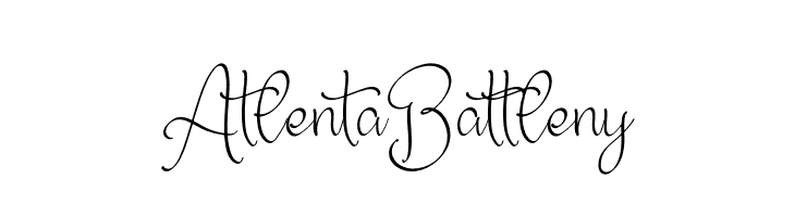 Atlenta Battleny  font caratteri gratis