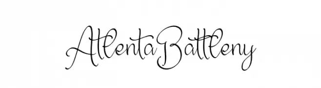 Atlenta Battleny  नि: शुल्क फ़ॉन्ट्स डाउनलोड