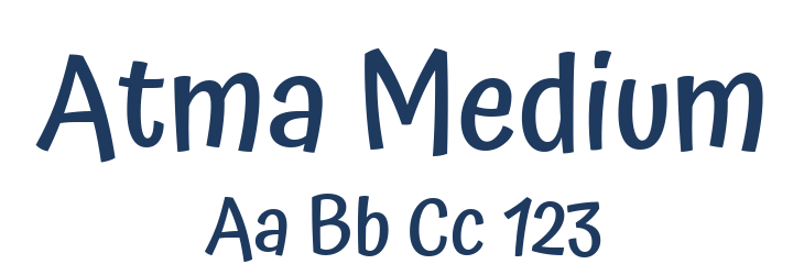 Atma Medium Font Preview