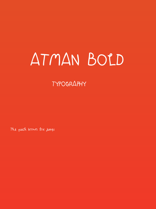 Atman Bold Poster