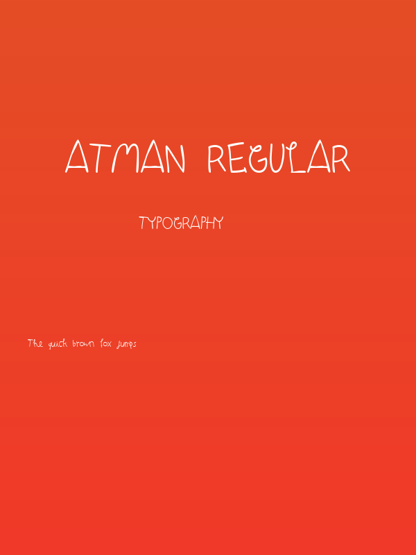 Atman Regular Poster