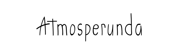 Atmosperunda  フリーフォントのダウンロード
