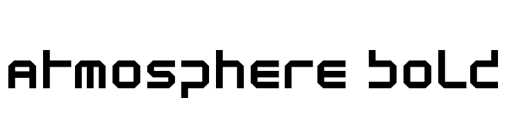 Atmosphere Bold Font