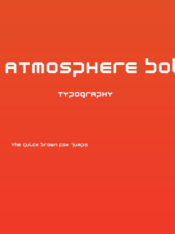 Atmosphere Bold Poster