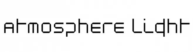 Atmosphere Light  Fuentes Gratis Descargar