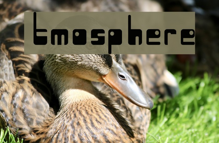 Atmosphere Font examples