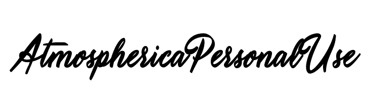 Atmospherica Personal Use   les polices de caractères gratuit tlcharger