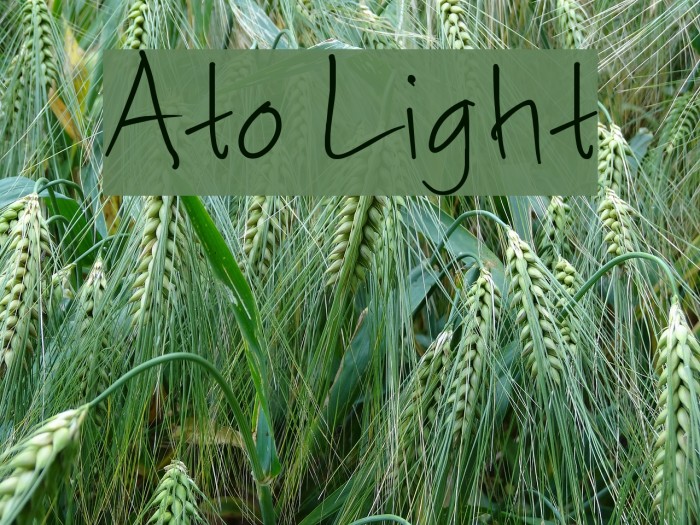 Ato Light Font examples