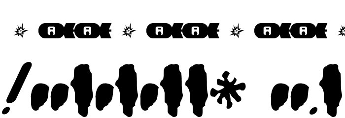 AtomBomb Speedster Font Alte caractere