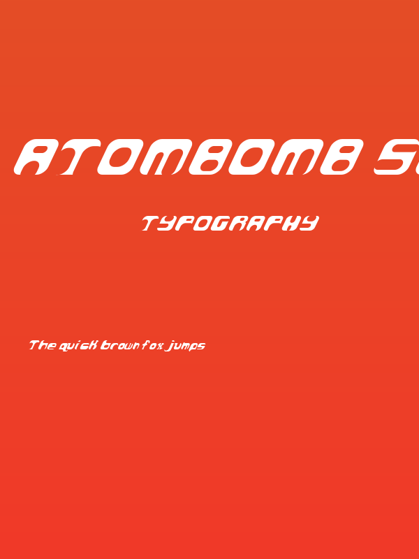 AtomBomb Speedster Poster
