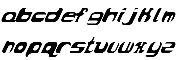 AtomBomb Speedster Font Litere mici
