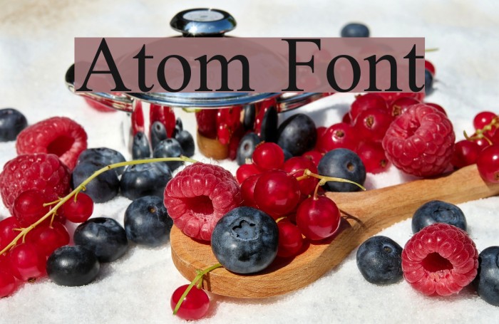 Atom Font examples