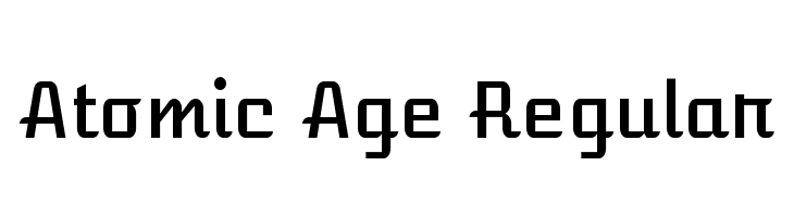 Atomic Age Regular Font
