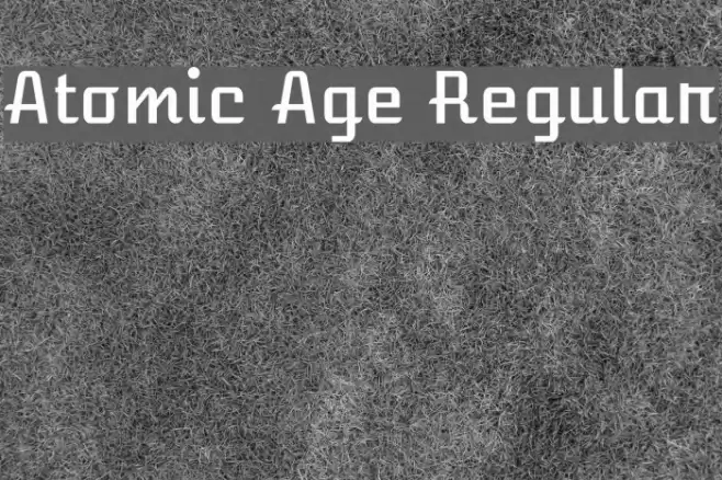 Atomic Age Regular Font examples