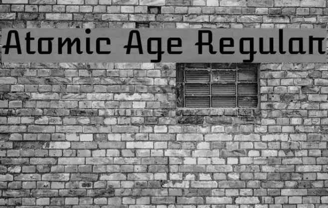 Atomic Age Regular Font examples